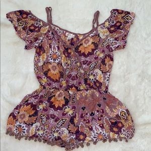 Band of Gypsies Floral Romper